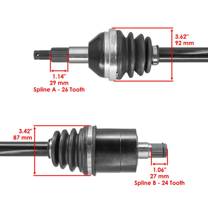 Celox Rear Right CV Joint Axle for Can-Am Renegade 570 XMR (2020–2021) AX442 - AA, 705503024, 705502713