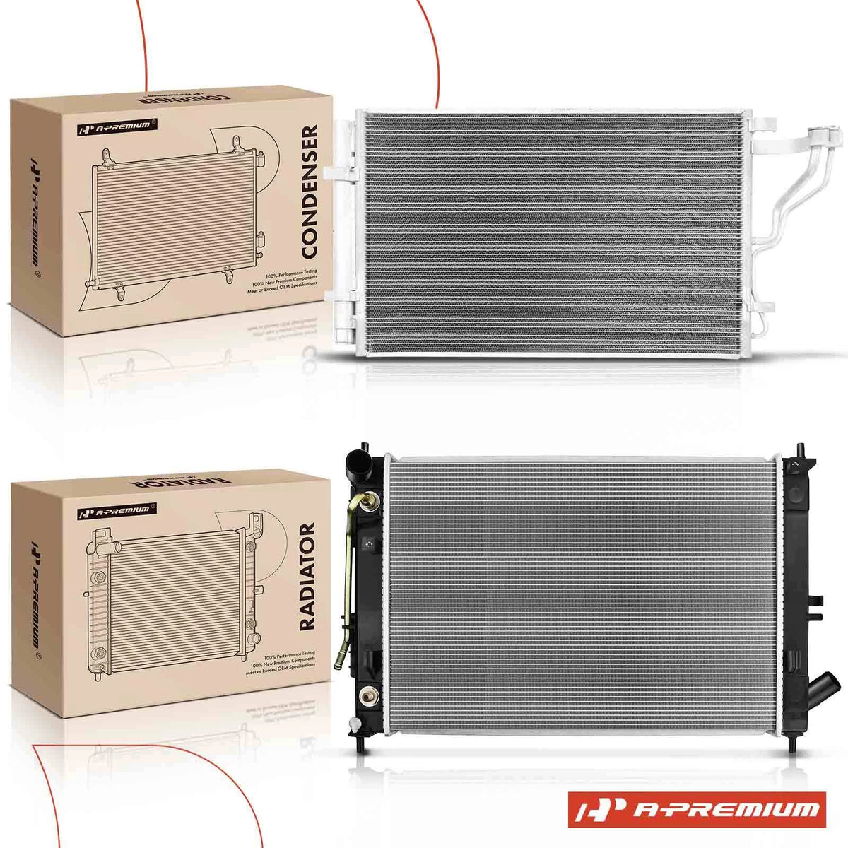 Cooling Kit for Kia Forte/Forte5 (2010–2018) - 253103X500, 253103X550, 253103X600