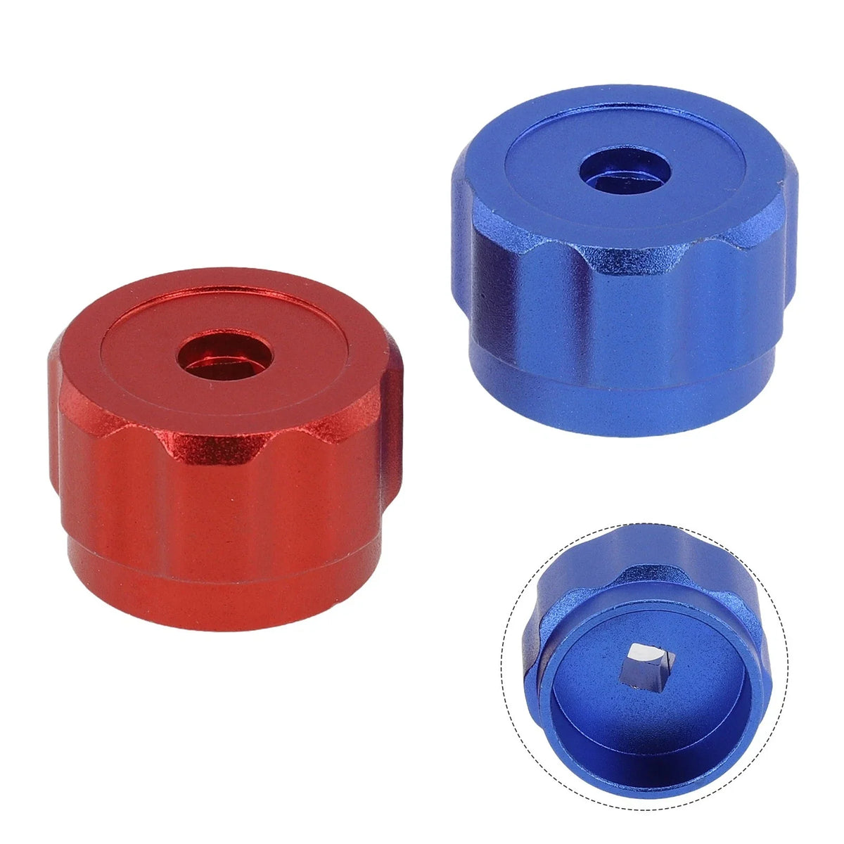 Round Wheel Handle for Faucet and Gauge Installation (Reliable Red & Blue)