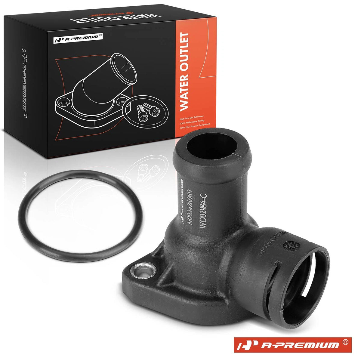 90° Engine Coolant Water Outlet for VW Jetta Golf Corrado (1989–1992) 068121144, 068121145Q, 68121144, 68121145Q, 902-984