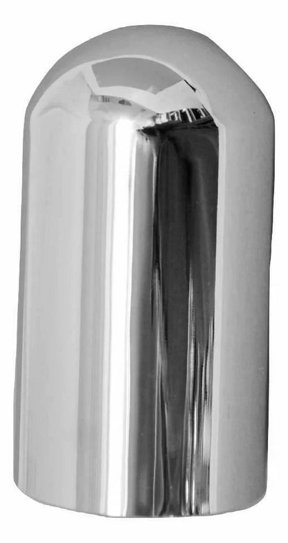 Set of 5 Chrome Screw-On Dome Lug Nut Covers for #10563B