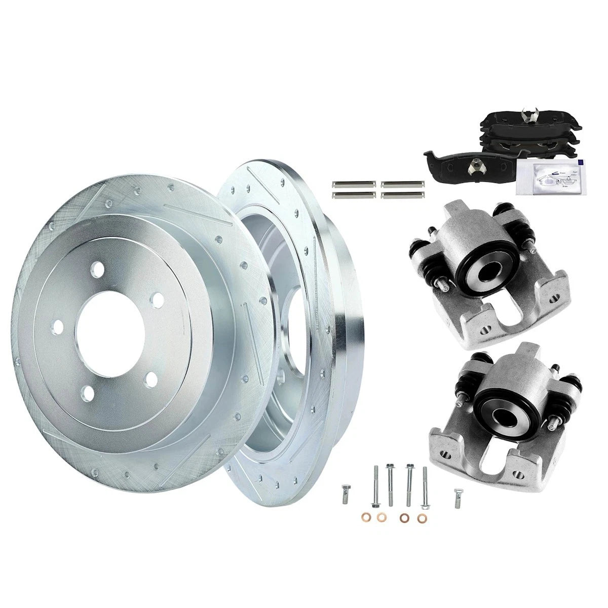 2X Brake Kit with Calipers for Ford F-150 (2015–2023) - 18103678, S54090, R54090