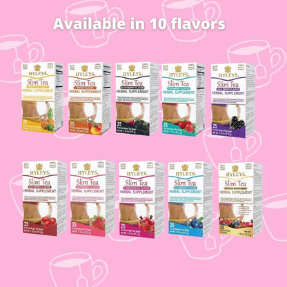 Slim Tea Acai Berry Flavor for Weight Loss (25 Tea Bags)
