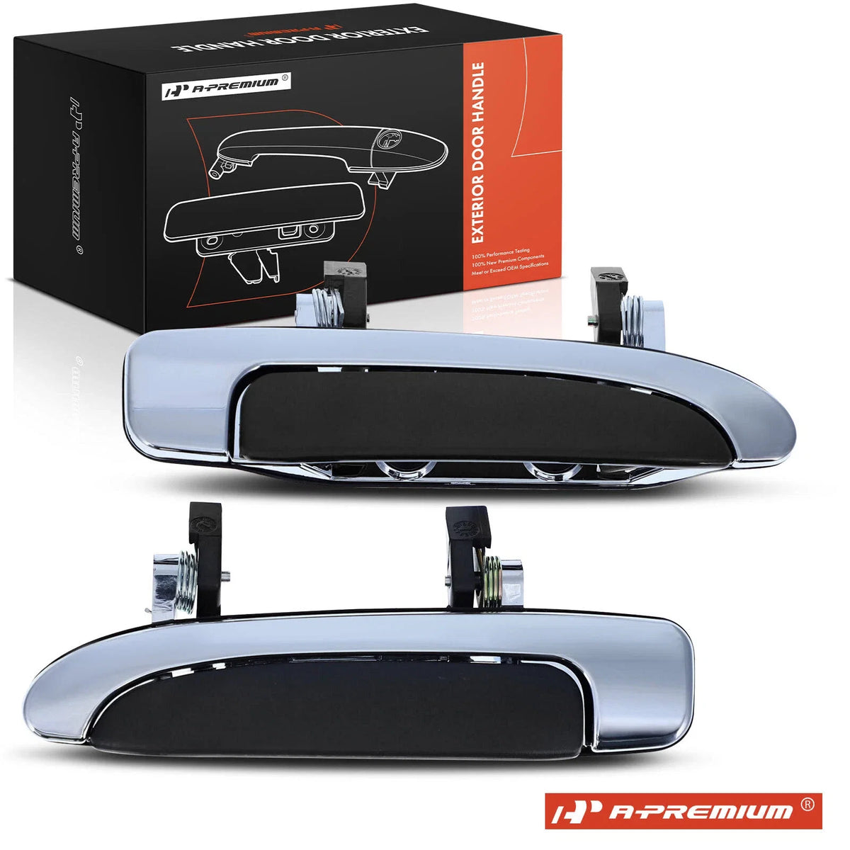 2X Rear Exterior Door Handle for Ford Crown Victoria Mercury Marauder (1992–2011)