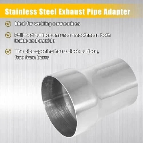 304 Stainless Steel Exhaust Adapter Connector for Universal Vehicles (AGY-PIPE-17)