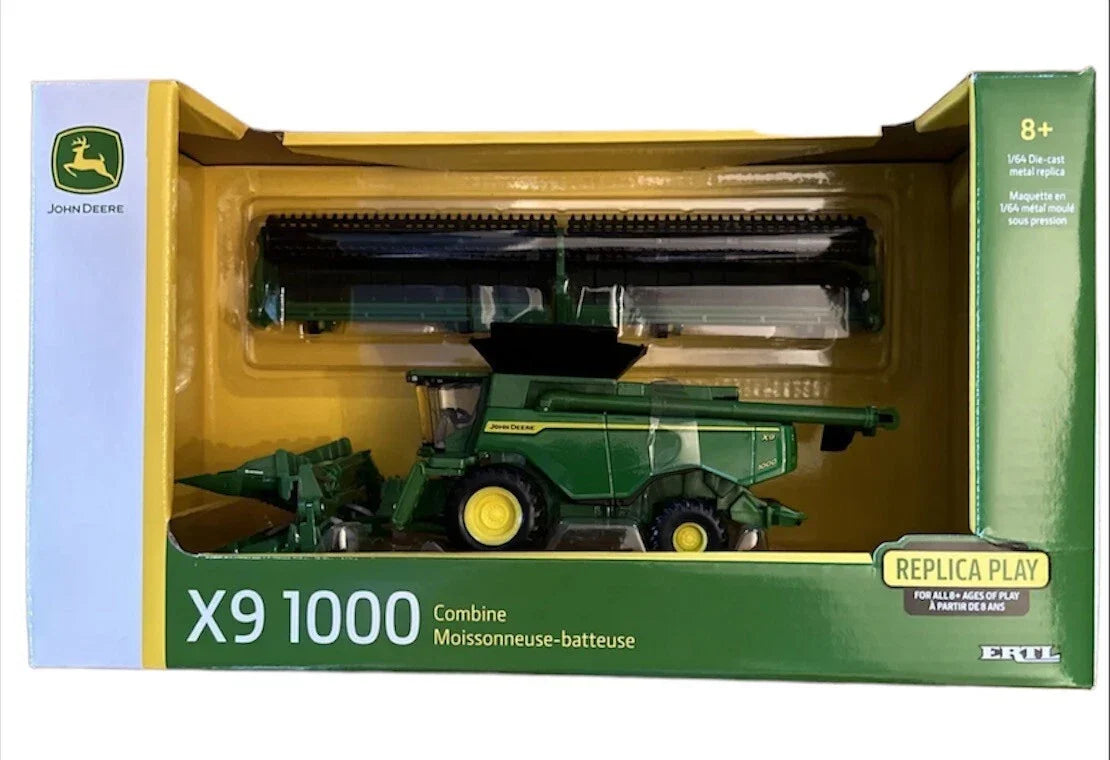 1:64 John Deere X9 1000 Combine with Corn & Draper Heads (2021)