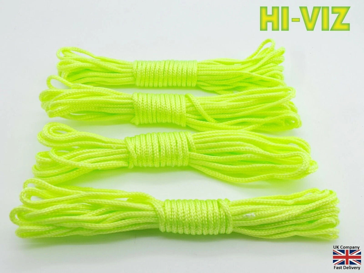 4X 500ft Hi Viz Yellow/Green Guy Line Rope for Awning Tent Camping