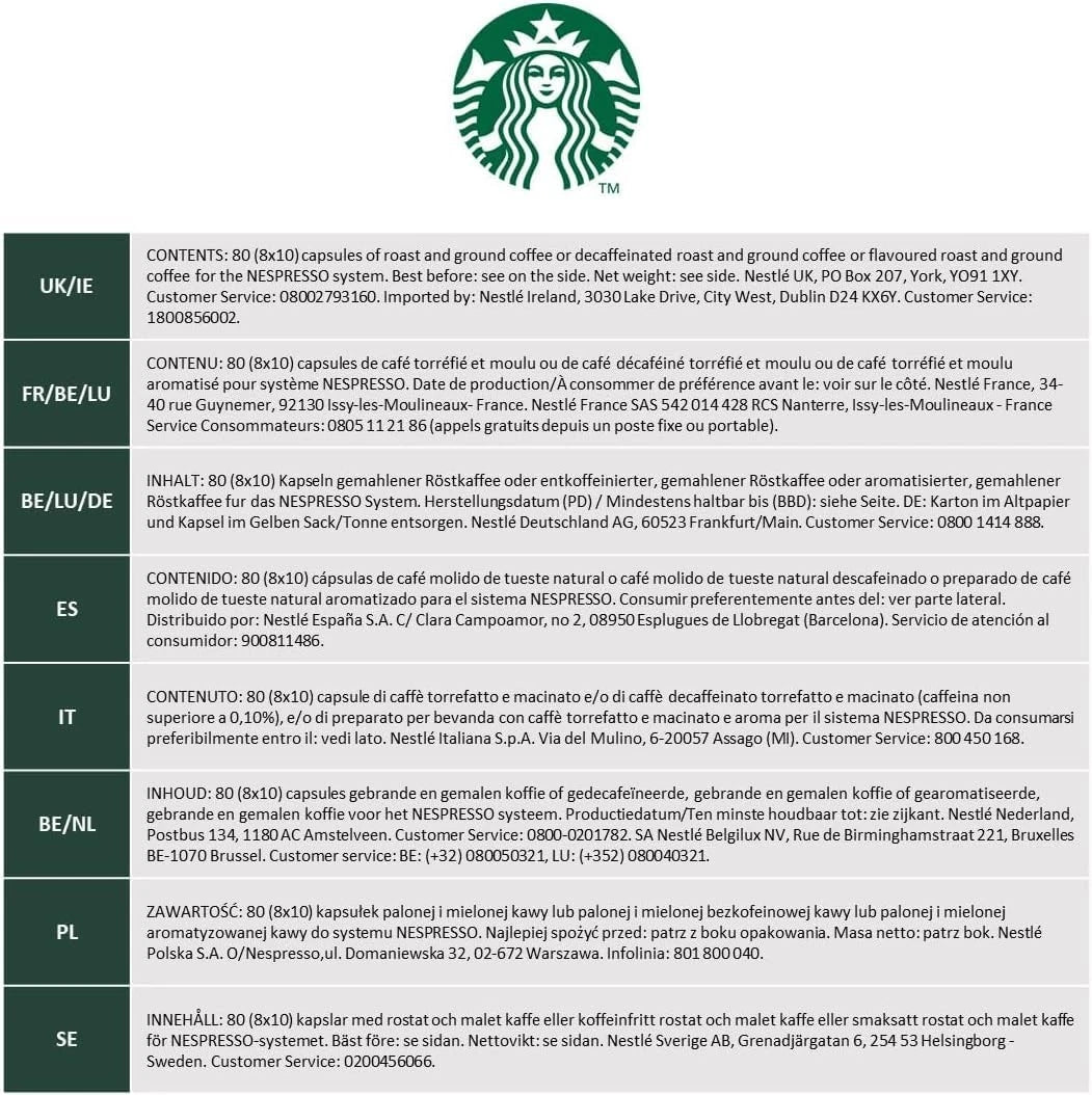 30 Pod Espresso Roast for Nespresso (Caramelly Notes Dark Roast)