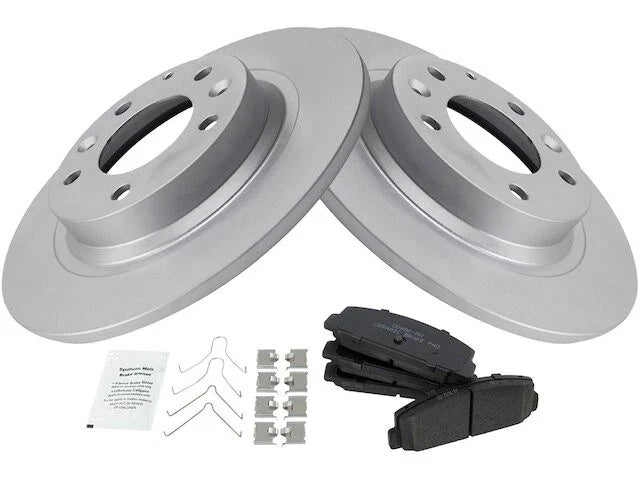 Rear Brake Pad and Rotor Kit for Mazda Protege Mazdaspeed (2003) HT849YJ