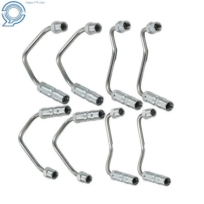 Set of 8 Fuel Injector Lines for Chevy GMC Duramax 2001–2004 6.6L LB7