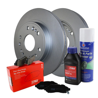 Front Brake Kit 330mm Disc Rotors & TRW Pro Metallic Pads for Cadillac Chevy GMC