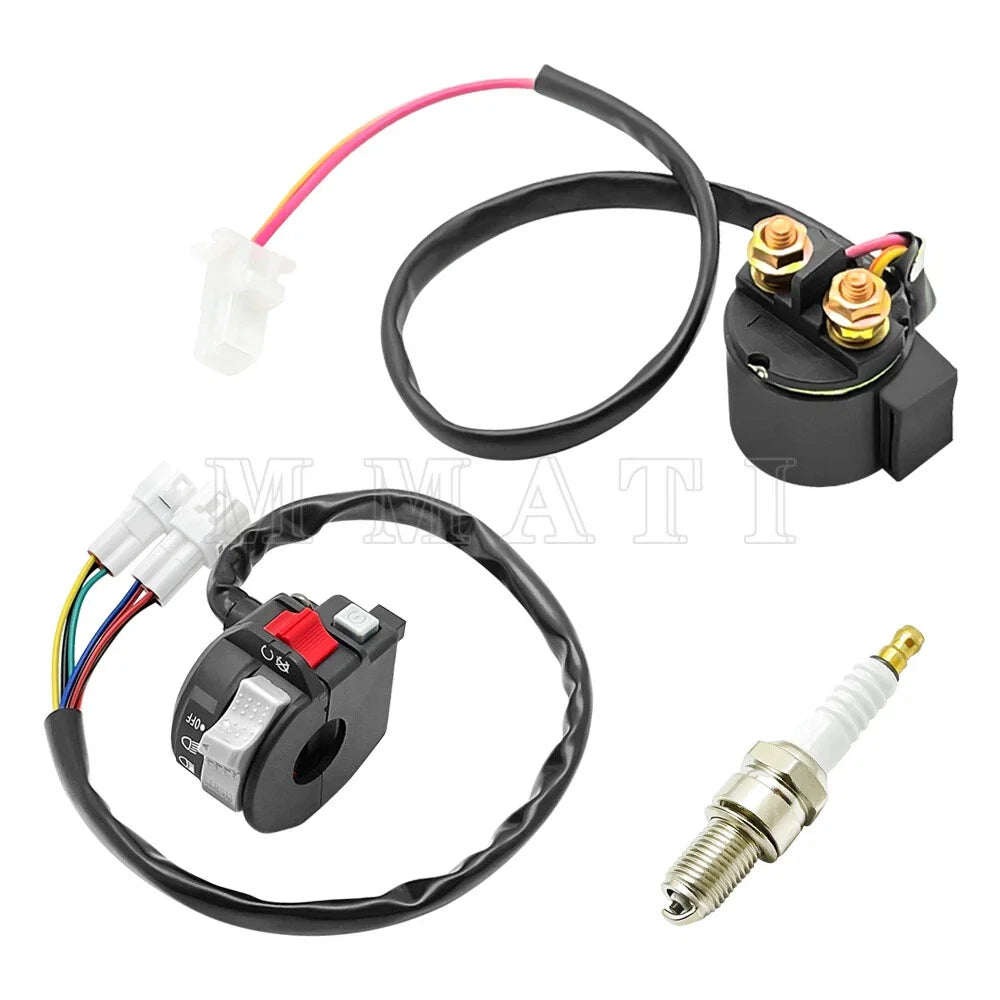 Start Stop Switch Starter Solenoid Relay Spark Kit for Yamaha Warrior 350 (2000–2004)