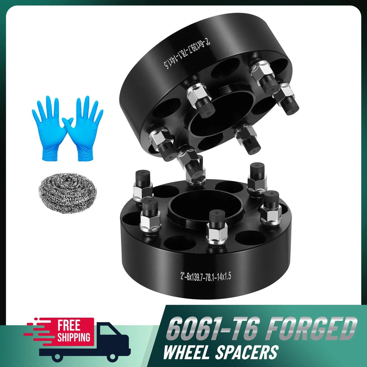 2X 2" Hub Centric Wheel Spacers M14x1.5 for Chevrolet Tahoe (1995–2024)
