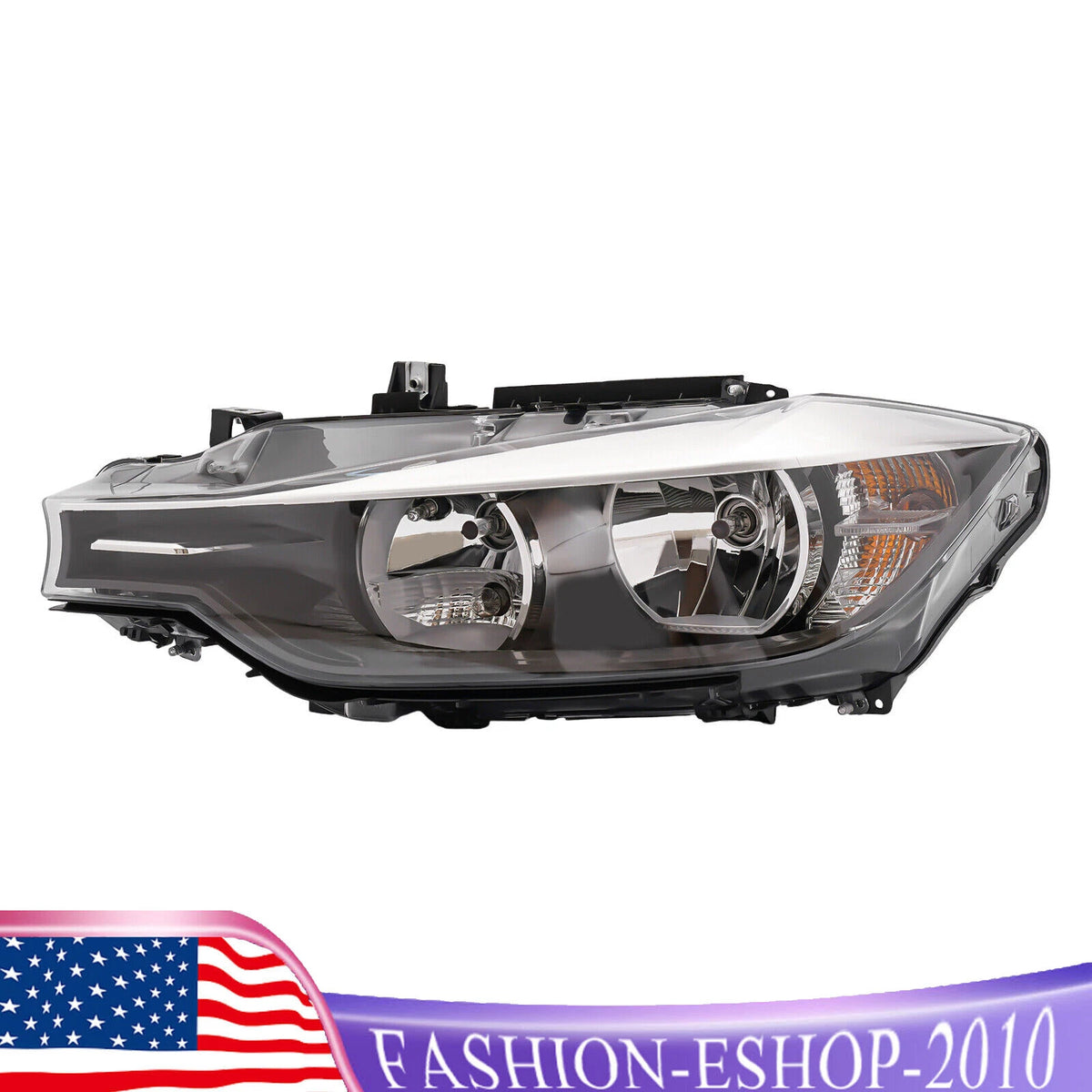 Halogen Headlight Left Driver Side for BMW 320i 328i (2012–2015) 63117338709, BM2502169