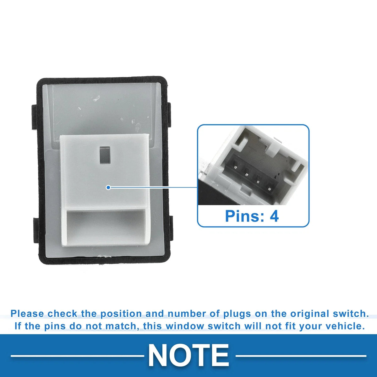 Passenger Side Power Window Switch for Audi A4 A6 (1996–2006)