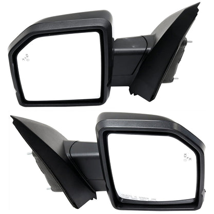 Set of 2 Heated Mirrors for Ford F150 (Left & Right)
