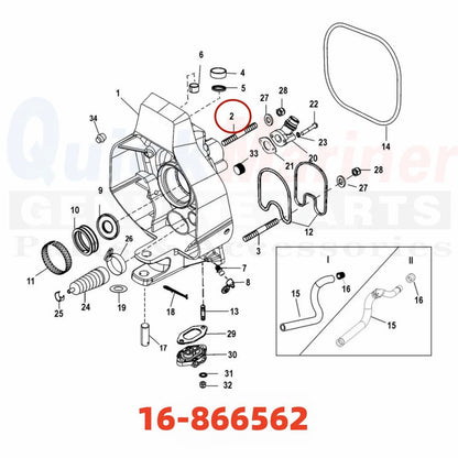 MerCruiser Gimbal Housing Stud 16-56296 16-866562 for MerCruiser