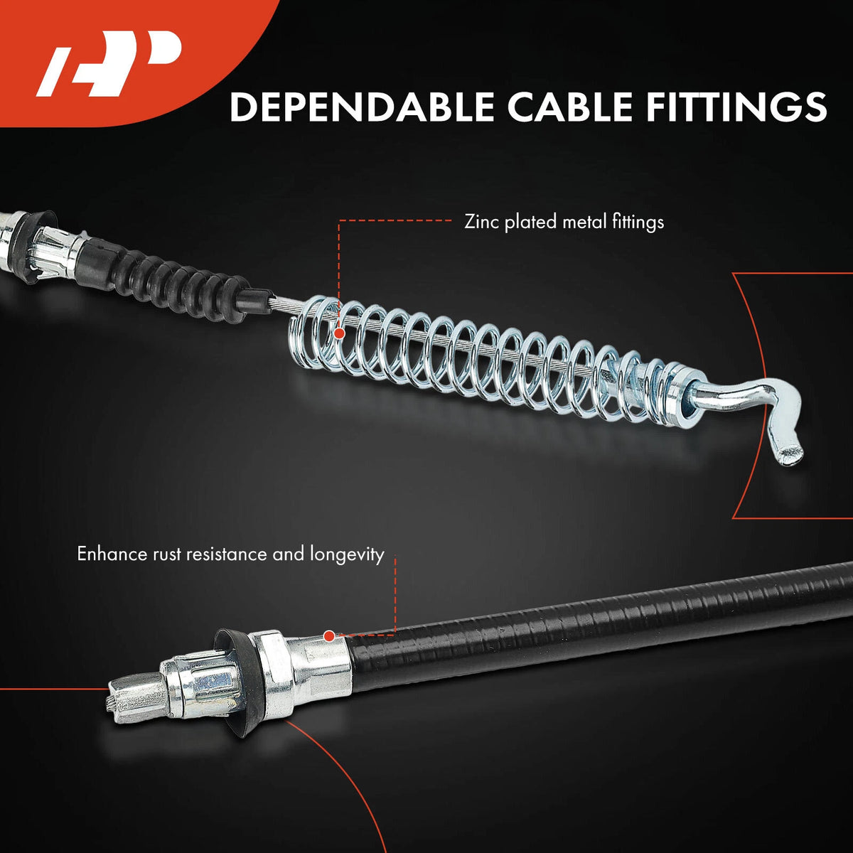 A-Premium Parking Brake Cable Rear Left for Chevy Tahoe (2000–2004) - 15087071, 15749443, C660027