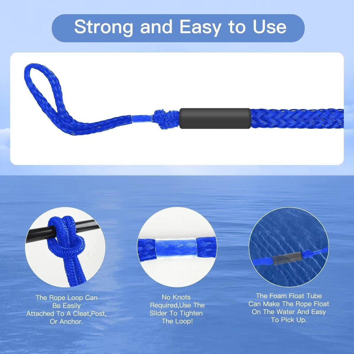 2X Boat Bungee Dock Lines for Jet Ski (4ft stretches to 5.5ft)