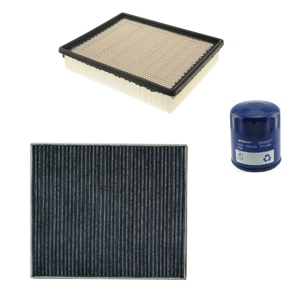 Engine Oil & Carbon Air Cabin Filter Kit for Sierra 1500 (2014–2020)