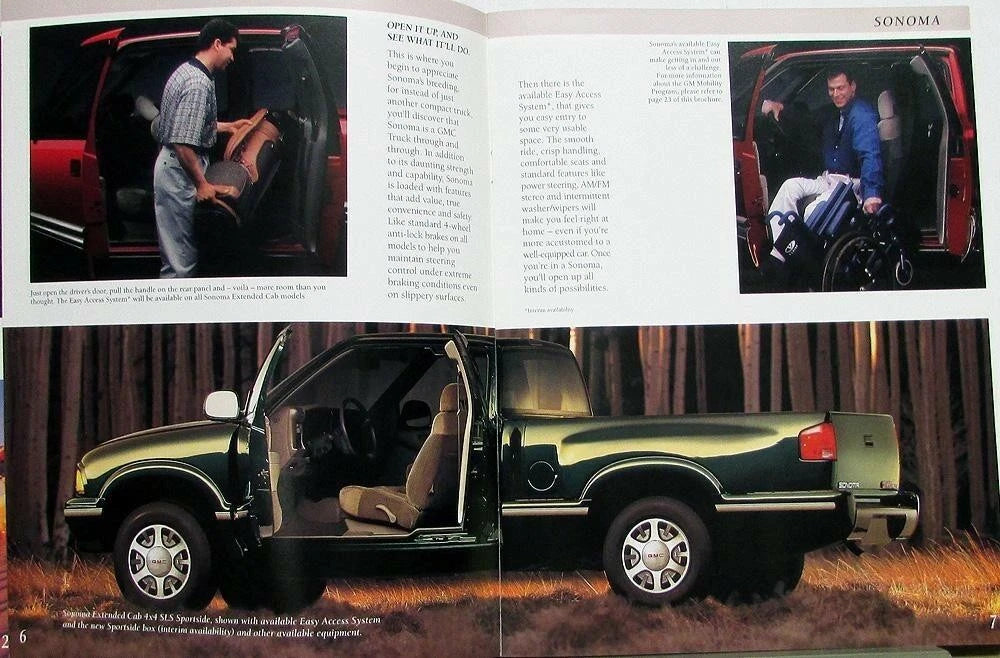 GMC Sonoma Pickup Truck Sales Brochure (1996)