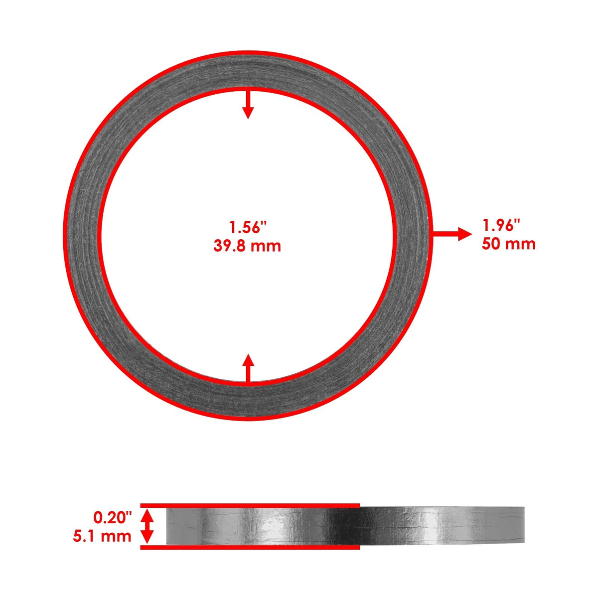 Exhaust Muffler Pipe Gasket for Suzuki LT-Z400 (2003–2007) MG129AA2001