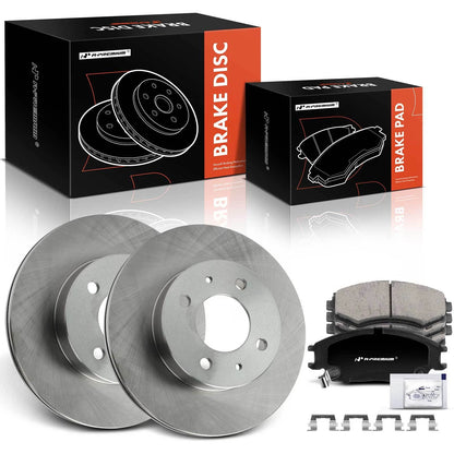 Front Disc Brake Rotor & Ceramic Pad for Hyundai Accent (2000–2002) P-440, R-31319