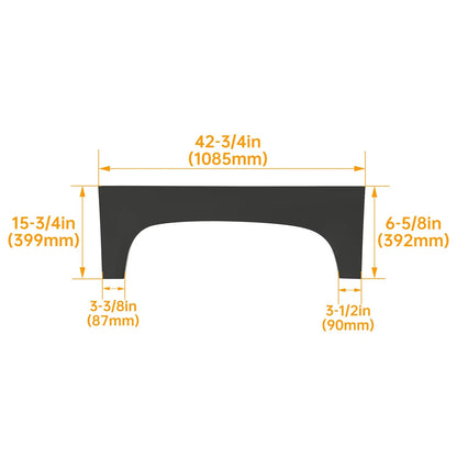 Set of 2 Rear Upper Wheel Arch Repair Panels for Chevy Silverado 1500 (2007–2014)