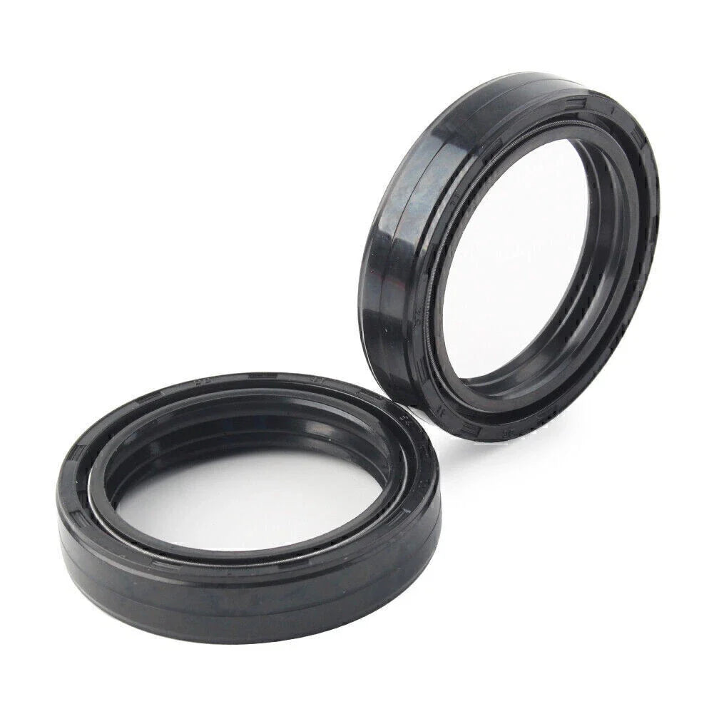 2X Front Fork Damper Shock Absorber Oil Seal for Motorcycle (41X53-8.5/10.5 MM)