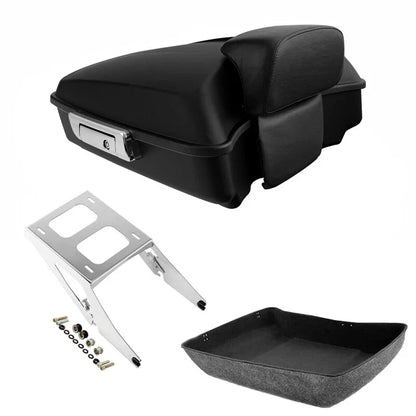 Chopped Trunk Pad Mount Rack for Harley Sport Glide (2018–2021) Matte Black