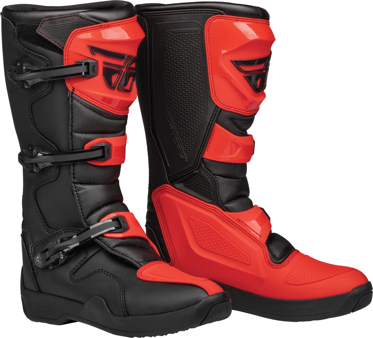 Fly Racing Maverik LT Offroad Boots for US 09 (2015) Red/Black
