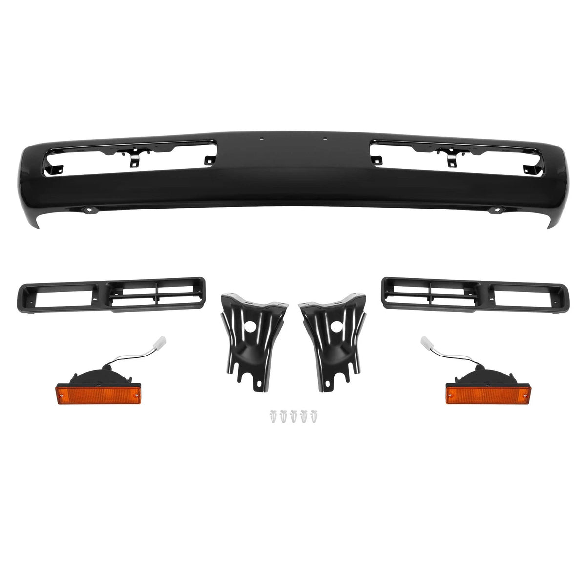 Front Bumper Kit with Turn Signal Light for Nissan Pickup (1996–1997) - CON-A000267, NI1002130, F2012-3B800