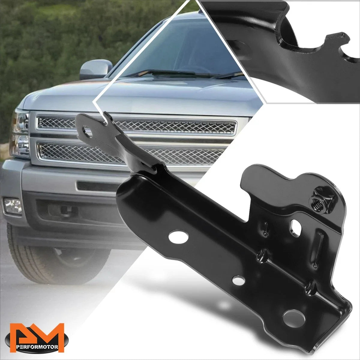 Passenger Side Engine Hood Hinge for Chevy Silverado/GMC Sierra (2007–2013)