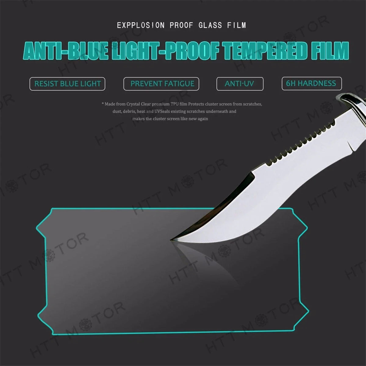 Scratch Protector Screen Film for Yamaha FJ09, Super Tenere (2015–2020)
