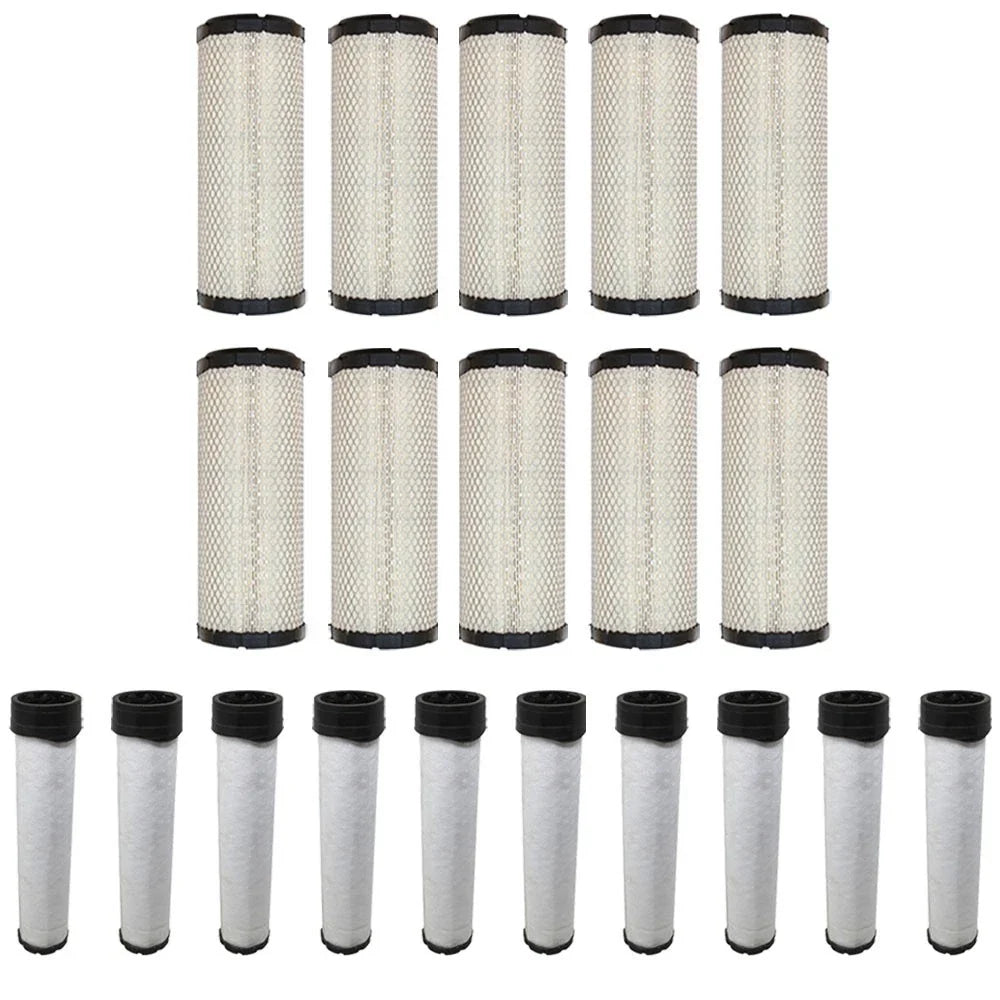 10X Inner and Outer Air Filters for Caterpillar (Replaces 121-3661)