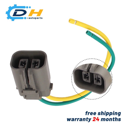 2X Two Pin Alternator Connector for Nissan Frontier Xterra (1998–2004) 23100-1Z600 23100-3S501 23100-3S500