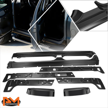 Set of 2 Weld On Inner & Outer Rocker Panels for 2001–2006 Chevy Silverado GMC Sierra Crew Cab