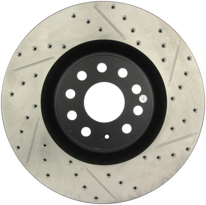 Stoptech Slotted & Drilled Front Brake Rotors for VW Passat CC (2009)
