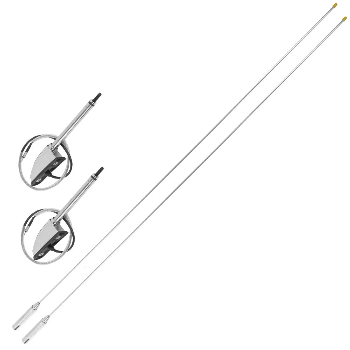 2X Antenna Kit Folding Mount for Honda Goldwing GL1800 GL1500 (2001–2017)