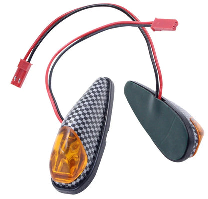 Set of 4 Carbon Look Lens Flush Mount Euro Turn Signals for Yamaha R1 R6