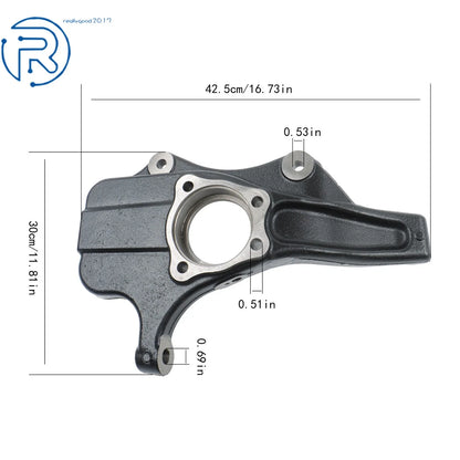 2" Drop Spindle Lowering Kit for Chevrolet Blazer GMC Jimmy (1998–2005) BEL2102