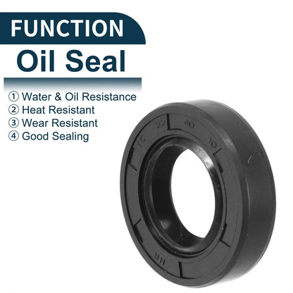 Set of 5 Oil Seal Rotary Shaft Seal NBR Rubber 22x40x10mm