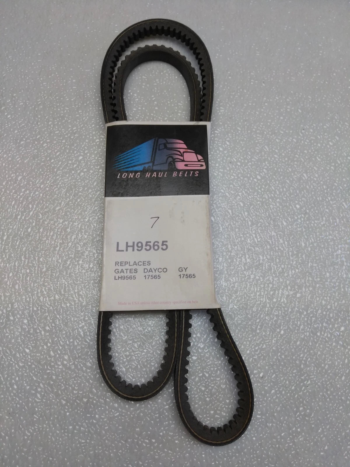 Long Haul RPF Belt for (Dayco 17565, Gates 9565, LH9565)