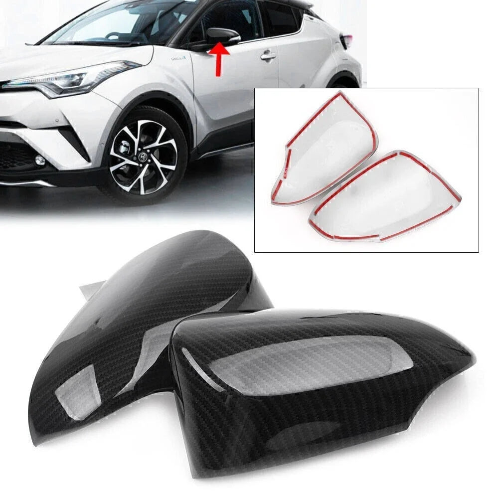 Set of 2 ABS Rear View Side Mirror Covers for Toyota C-HR (2016–2018)