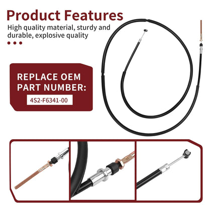 Rear Park Hand Brake Cable for Yamaha Grizzly YFM350 (2007–2011)