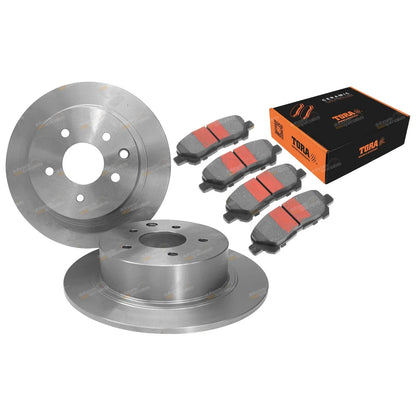 Rear Disc Brake Rotors + Pads for Toyota Kluger (2007–2014)