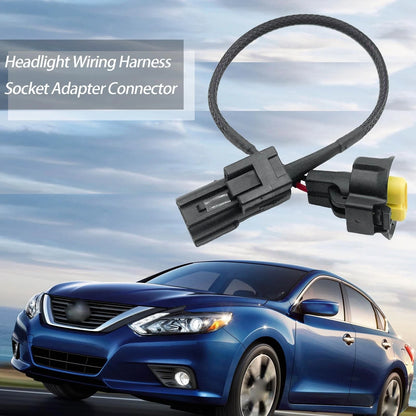 2Pcs Headlight Wiring Harness Socket Adapter for