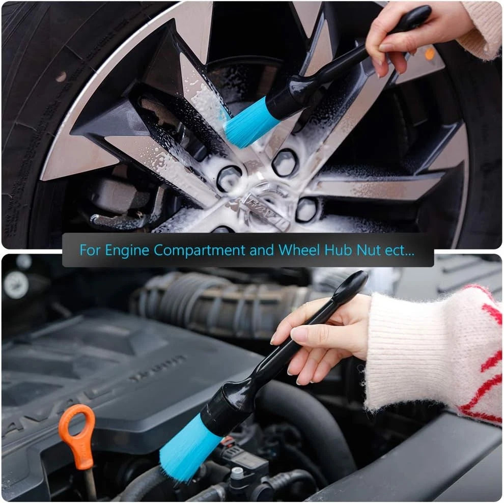3 Pack Detailing Brush Set for Automotive Cleaning (No Specific Years)