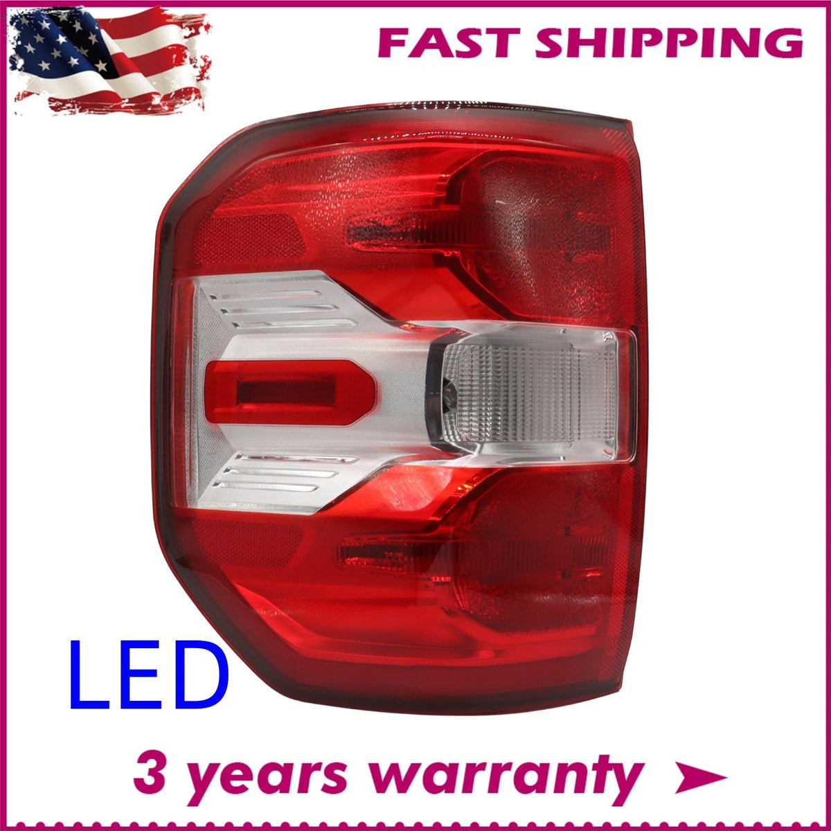 Left Side LED Tail Light for Ford Maverick Lariat (2022–2024) NZ6Z-13405-B, NZ6Z-13405-F