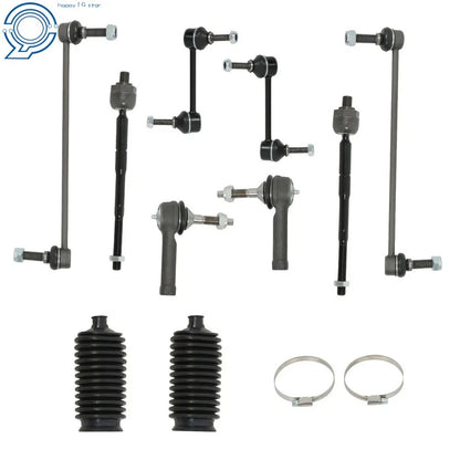 Set of 12 Front Lower Control Arm Ball Joint Tie Rod Ends for Ford Explorer (2011–2017)